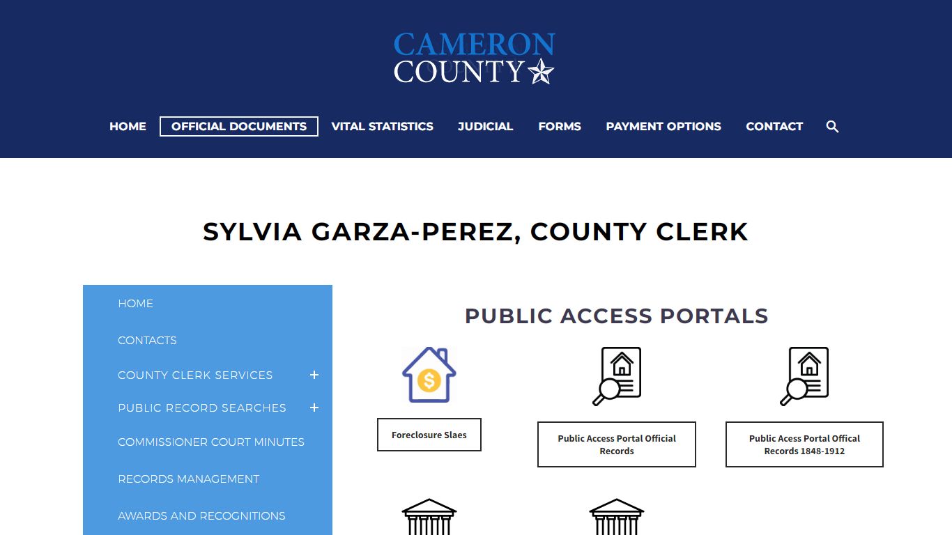 Sylvia Garza-Perez, County Clerk - Cameron County